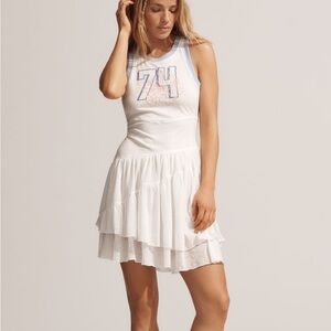 Anthropologie Daily Practice Varsity Sleeveless Midi Tank Dress NWT